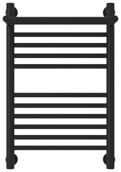 Полотенцесушитель водяной Сунержа Богема+ с 1 полкой 31-0223-6040 600x400 черный матовый