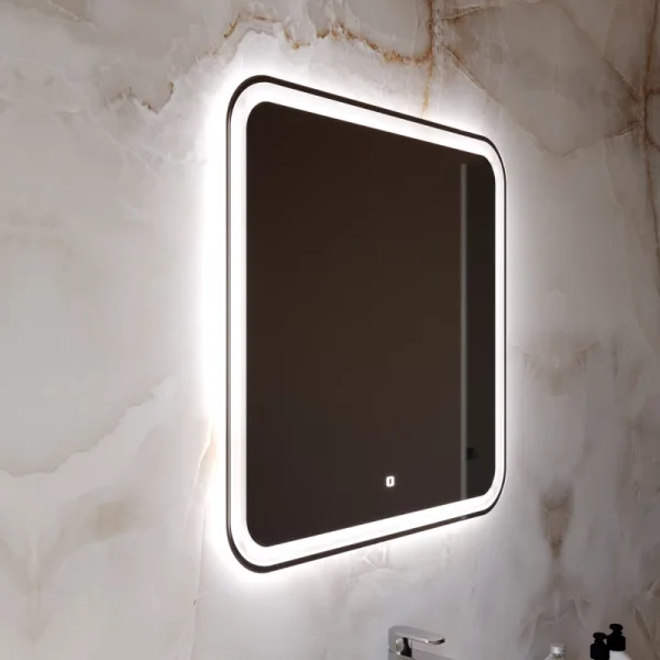 Зеркало MIXLINE "Стив-Лайт" 700*685 (ШВ) сенсорный выключатель, светодиодная подсветка (555671)