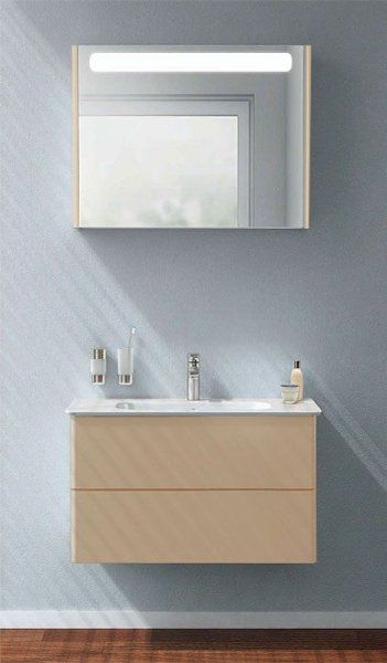 Шкаф-зеркало Ideal Standard Softmood 80 см, светло-коричневый