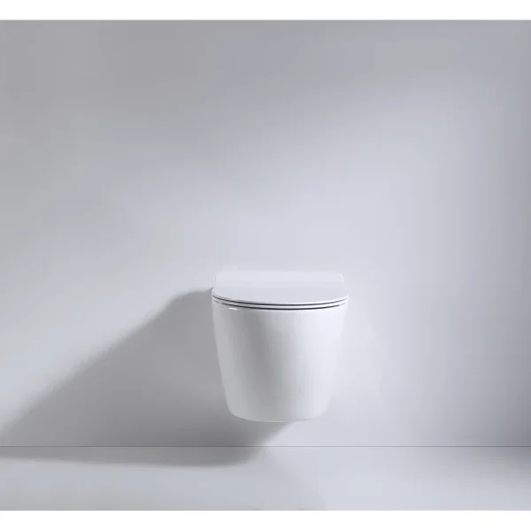 Унитаз подвесной beWash Minimal BKWHR003480 безободковый, с сиденьем микролифт, белый