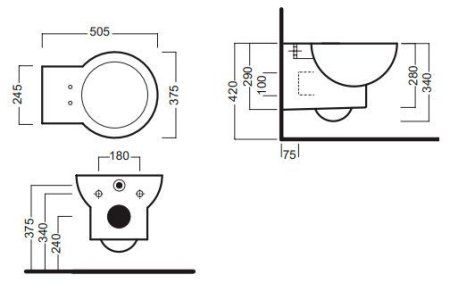 Чаша для подвесного унитаза Hatria You&Me YXE501