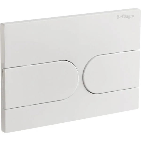 Кнопка смыва BelBagno BB-11-BL для инсталляции, белый глянец