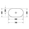 Раковина Duravit Luv 0379700000 70х40 белый