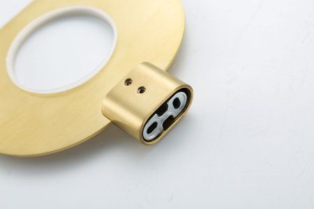 Мыльница стеклянная Gappo G3TE09NR02YS-3HM, золотой сатин