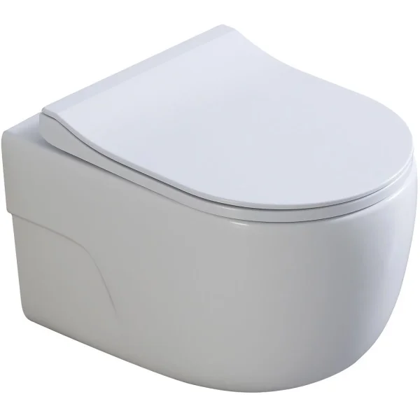 Унитаз подвесной Art&Max Verona AM012CHRT/SC безободковый, торнадо, с сиденьем микролифт, белый