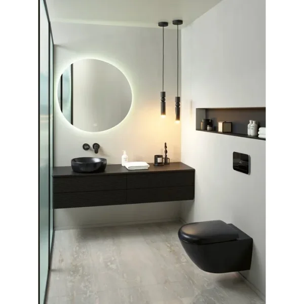 Сиденье для унитаза Villeroy & Boch Antao 8M67S1R7 с микролифтом, черный матовый