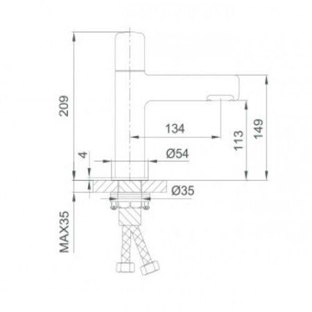 Смеситель Gappo G1052-89 черный