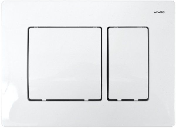 Кнопка смыва Azario 24.8х3.5х16.6 , пластик, цвет Белый (AZ-8200-0032)