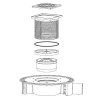 Решетка Tece TECEdrainpoint S 3660007 quadratum с монтажным элементом