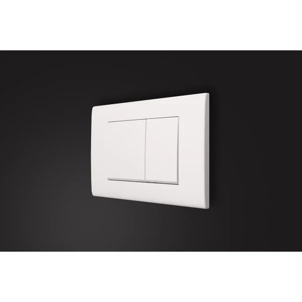 Кнопка смыва Charus Minimalista FP.310.12.01 для инсталляции, белый матовый