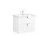Тумба с раковиной VitrA Root Groove 69436 80 белый матовый
