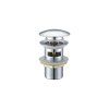 Донный клапан Clever 96255 с переливом, хром