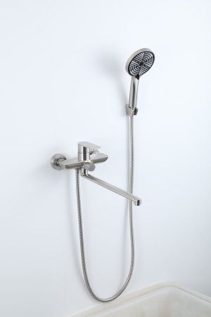 Смеситель для ванны Frap F22806, однорычажный, сатин