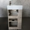 Тумба-умывальник COMFORTY "Матэ-40" дуб дымчатый с раковиной CREA 40, P-UM-CRE40/1