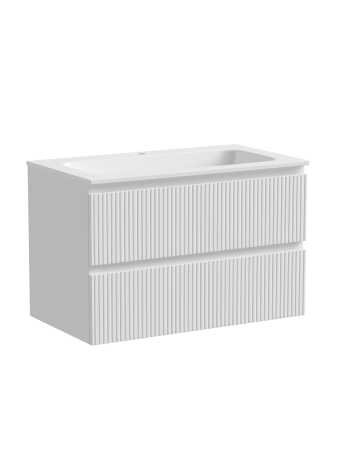 Тумба подвесная SANCOS Snob T 790х445х500, c двумя ящиками оснащенными доводчиками, Bianco, SNT80W