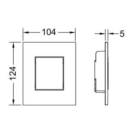 Кнопка смыва Tece Now 9242403 черный глянцевый
