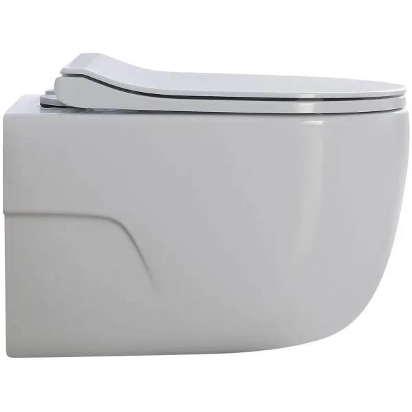 Унитаз подвесной Art&Max Verona AM012CHRT/SC безободковый, торнадо, с сиденьем микролифт, белый