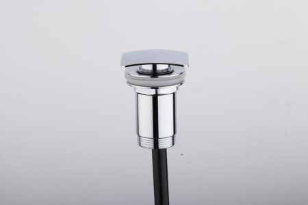 Донный клапан для раковины с переливом Frap F60-2, хром