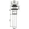 Донный клапан Rose RS12 для керамической раковины
