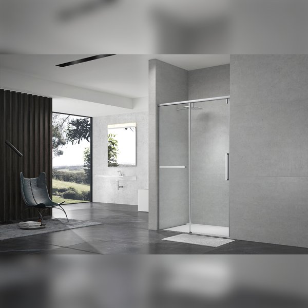 Душевая дверь в нишу Terminus Альба 140х220, хром