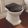 Унитаз приставной Kerasan Retro 101001 вертикальный выпуск, фурнитура бронза