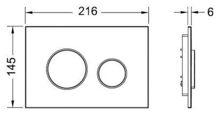 Кнопка смыва Tece Loop 9240601 пергамон