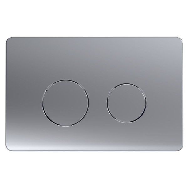 Кнопка смыва Azario 24.7х2.4х16 , пластик, цвет Хром матовый (AZ-8200-0083/AZ-P57-0110)