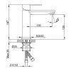 Смеситель для раковины Frap H202-6 F10202-6 черный