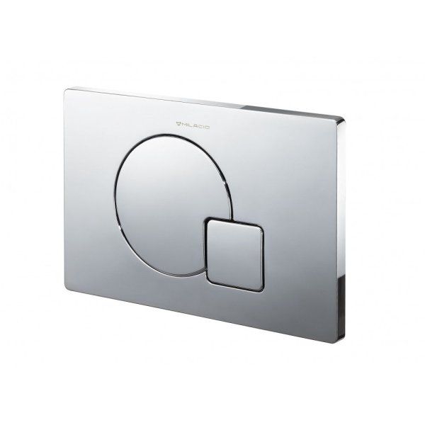 Клавиша смыва для инсталляции Milacio Standart MCU.205 (два режима слива, механическое, хром)RQ-style