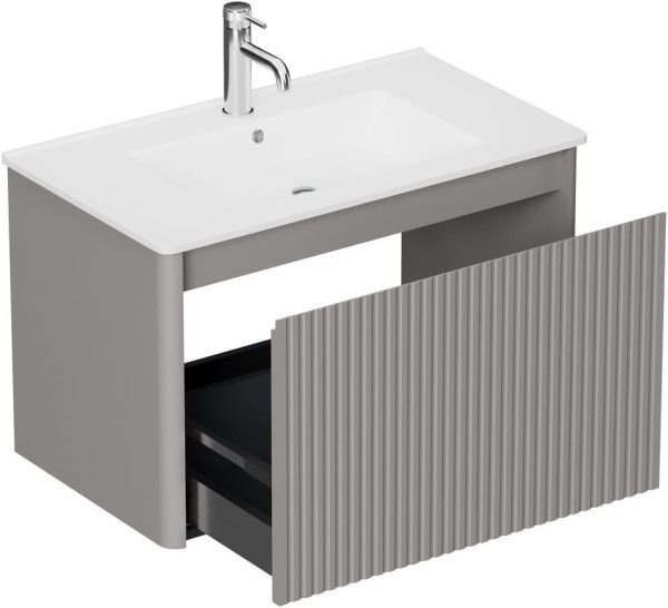 Тумба под раковину Allen Brau Gravity 80 1.370017.PGM платина матовый