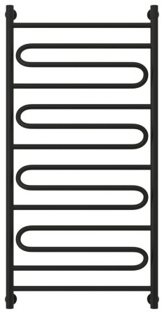 Полотенцесушитель водяной Сунержа Элегия+ 31-0205-1260 1200x600 черный матовый