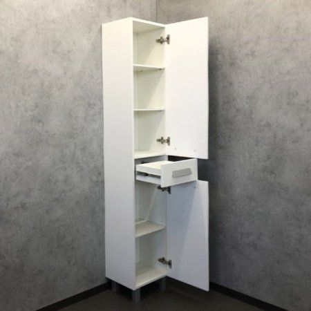 Шкаф-колонна COMFORTY "Модена М-35" белая матовая