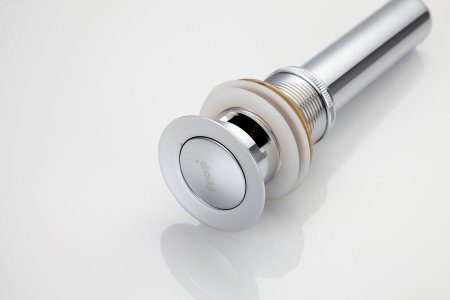 Донный клапан для раковины с переливом Frap F66-2, хром