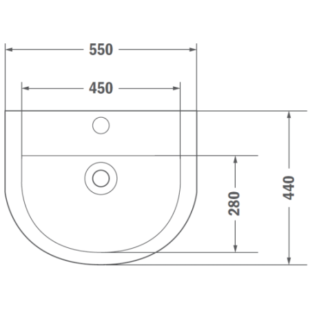 Раковина Teka MANACOR 55x44 B841500255