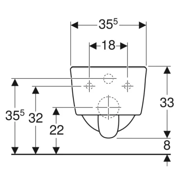 Унитаз подвесной Geberit iCon 204070000 безободковый, белый