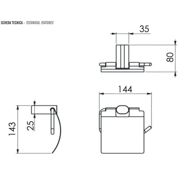 Держатель туалетной бумаги Remer Lounge LN60CR