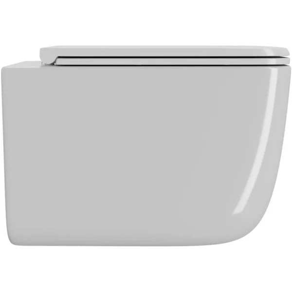 Унитаз подвесной Point Меркурий PN41831 безободковый, торнадо, с сиденьем микролифт, белый