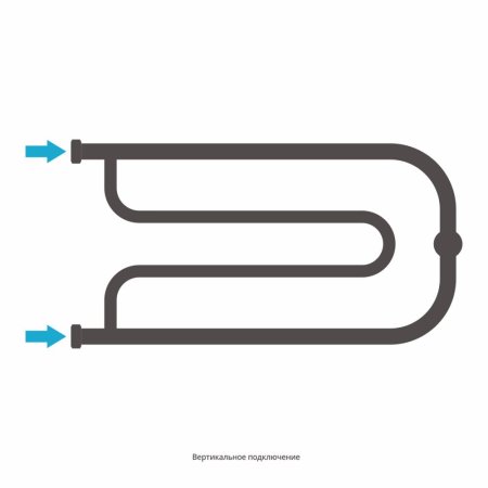 Полотенцесушитель водяной Сунержа Гусли 00-4009-3265 320x650 без покрытия
