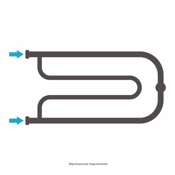 Полотенцесушитель водяной Сунержа Гусли 00-4010-3265 320x650 без покрытия