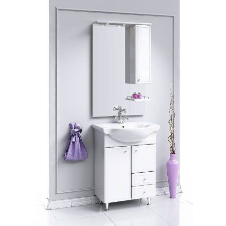 Тумба с раковиной Aqwella Барселона Люкс Ba-L.01.06 65 белый