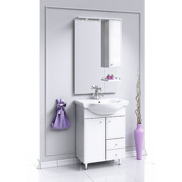 Тумба с раковиной Aqwella Барселона Люкс Ba-L.01.06 65 белый