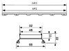 Решетка под плитку Tece TECEdrainline Plate II 600772 70 нержавеющая сталь глянцевая