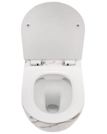 Подвесной унитаз REA CARLOS SLIM LAVA MATT белый REA-C8004