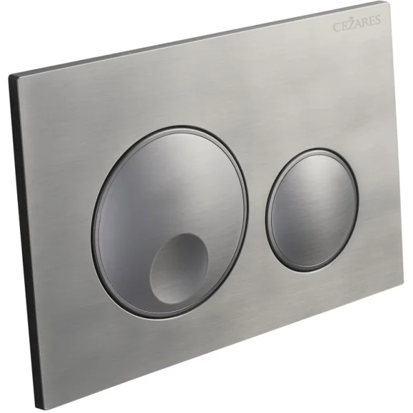 Кнопка смыва Cezares Relax RELAX-BTN-GM для инсталляции, оружейная сталь матовый