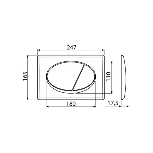 Инсталляция AlcaPlast AM101/1120 3 в 1 для унитаза с кнопкой смыва M70 белая