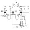 Смеситель для раковины Webert Karenina KA750101015, хром