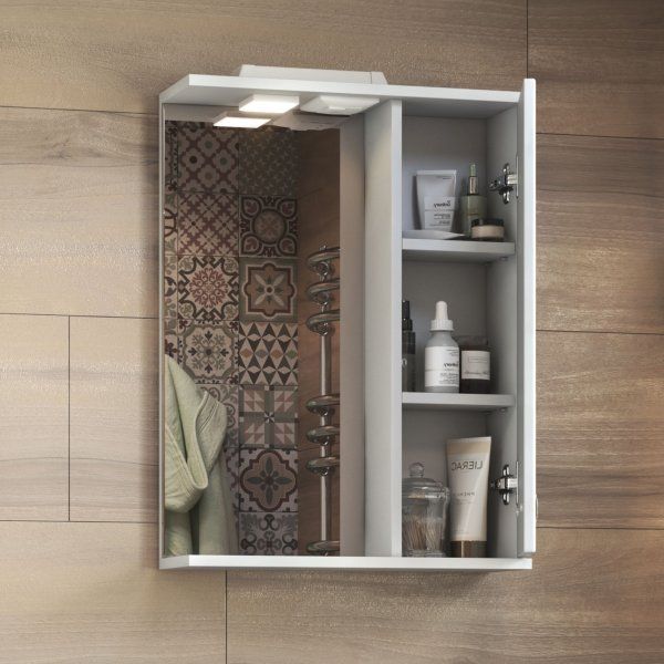 Шкаф VIGO навесной с зеркалом Diana 500 (правый) со спотом (z.DIA.50.R.El)