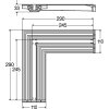 Соединительный элемент Viega Advantix Vario 708924 L1=290 L2=290 B=110 угловой