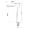 Смеситель Comforty для раковины, картридж 35 мм, черный матовый, FC071B-CMT