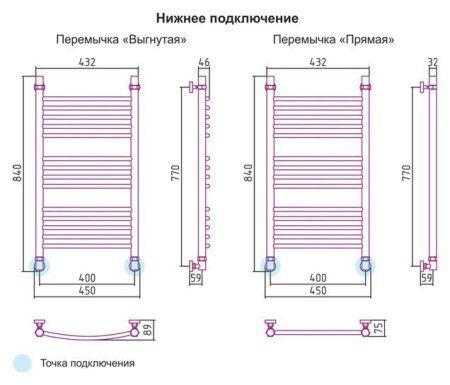 Полотенцесушитель водяной Сунержа Богема 800x400 состаренная бронза выгнутый